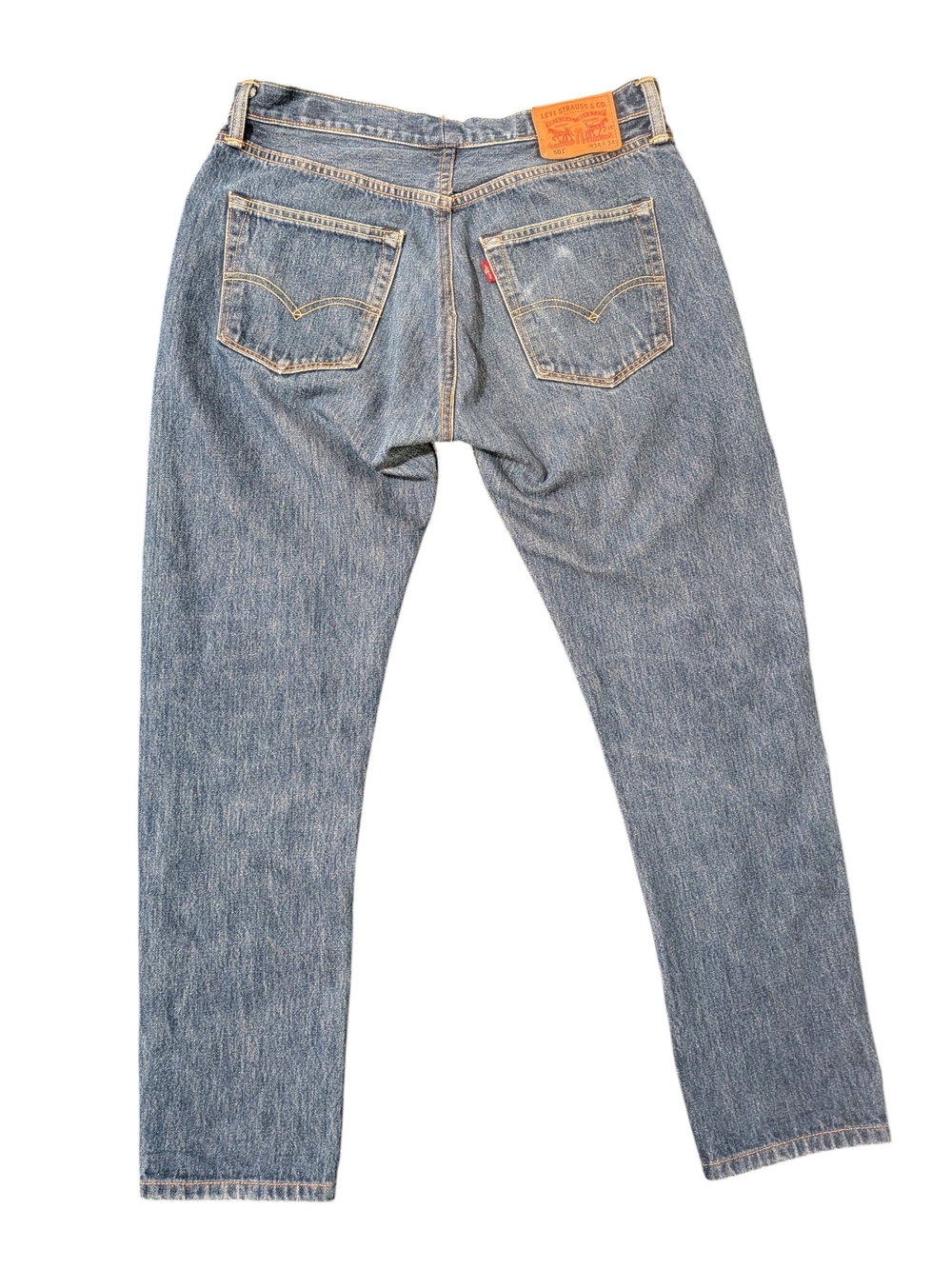 Levi's 501 Vintage Made In USA Men's Light Blue Straight Leg Denim Jeans